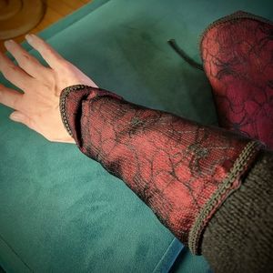Bespoke Gothic/Medieval Bracers, Designer Marie Osée